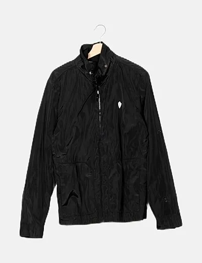 Springfield Chaqueta negra impermeable