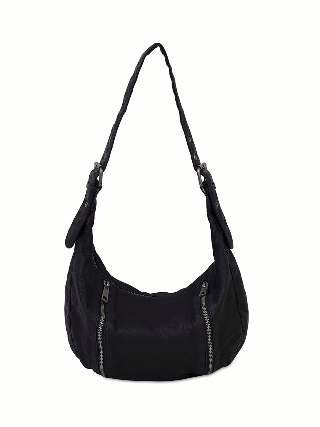 Stella Small Zipper Washed black