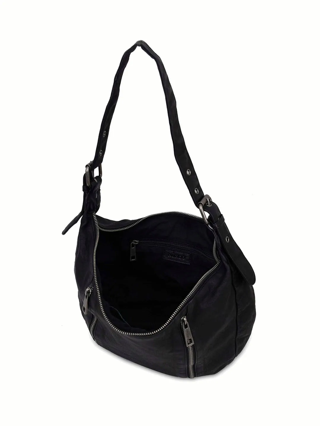 Stella Small Zipper Washed black