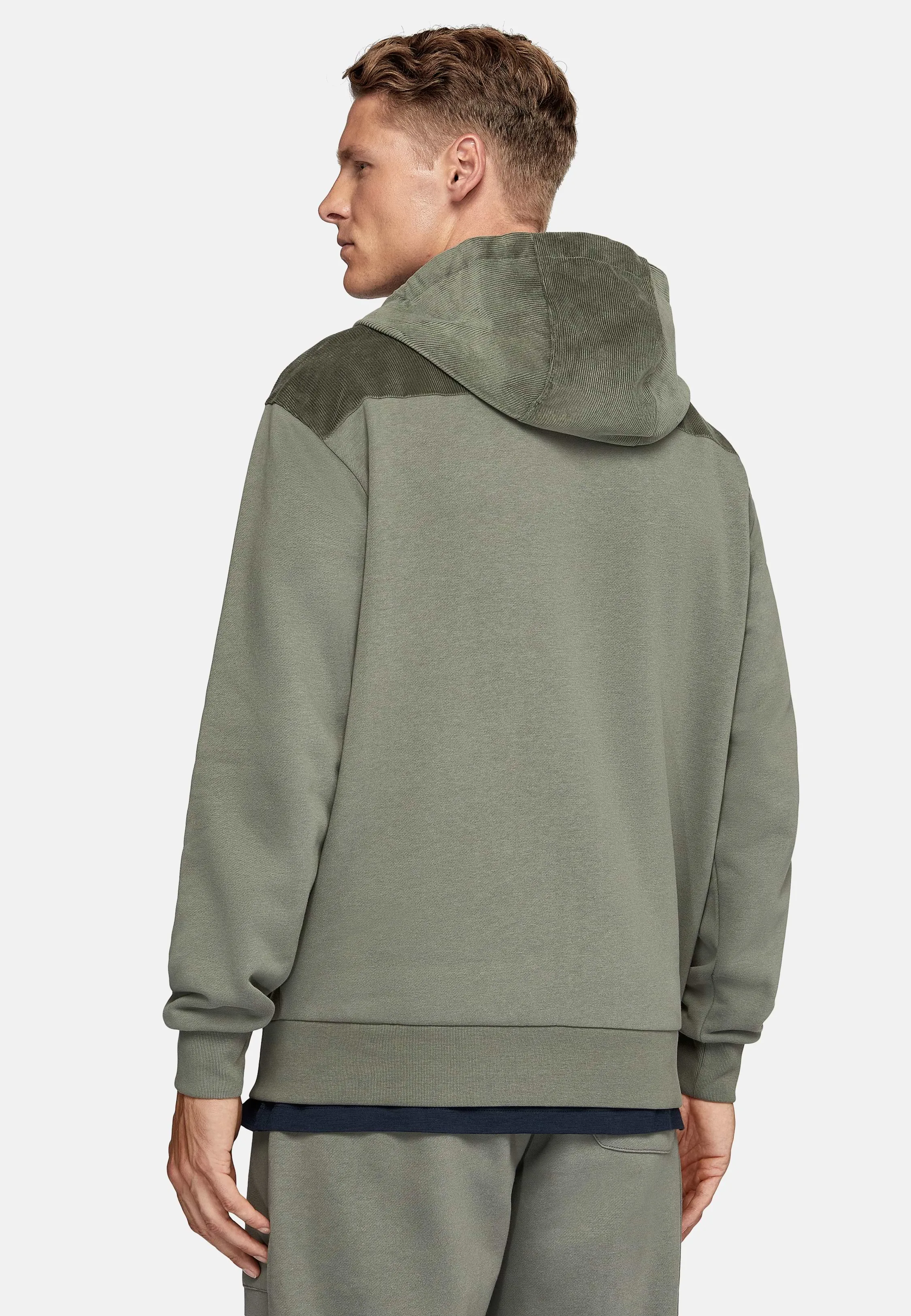 Sudadera Con Cremallera Capucha De Algodón