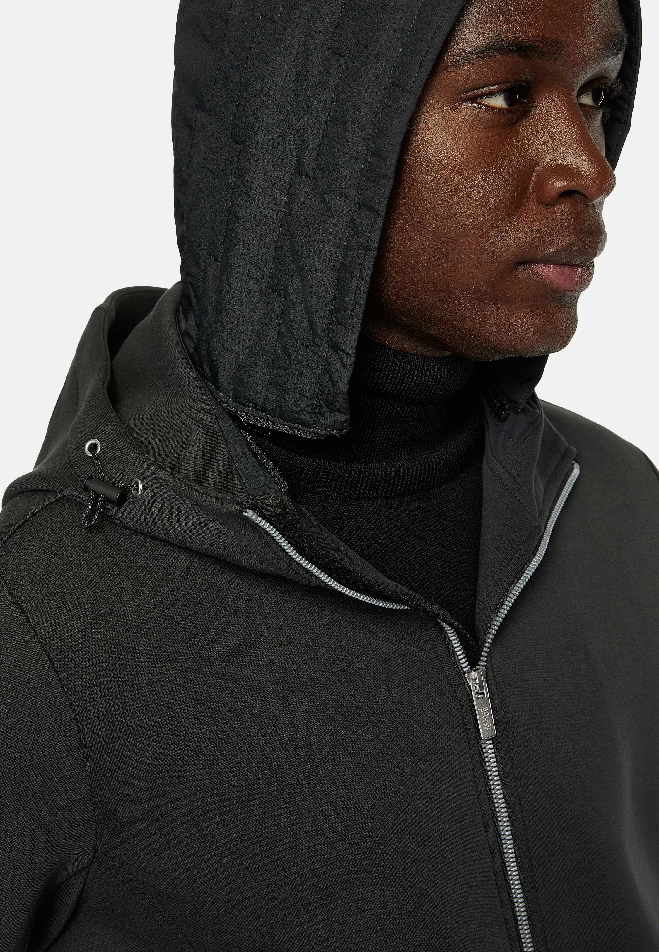 Sudadera Cremallera Capucha Doble De Neopreno