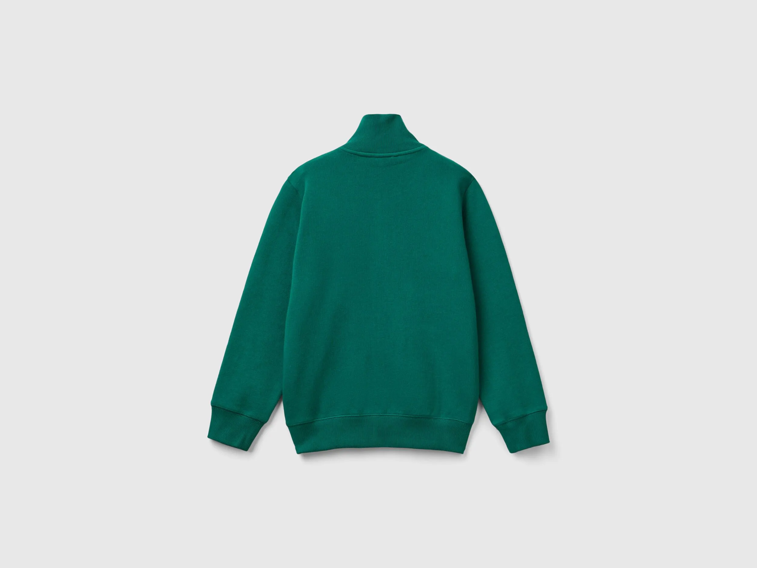 Sudadera de 100 % algodón con cremallera