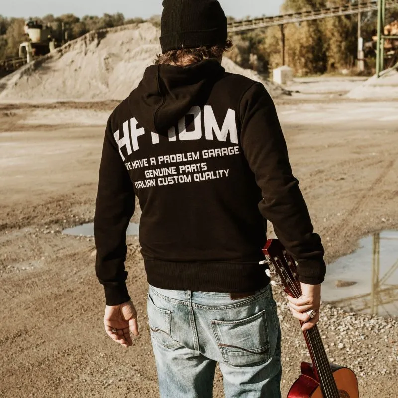 SUDADERA FULLZIP  NEGRO  HOLY FREEDOM