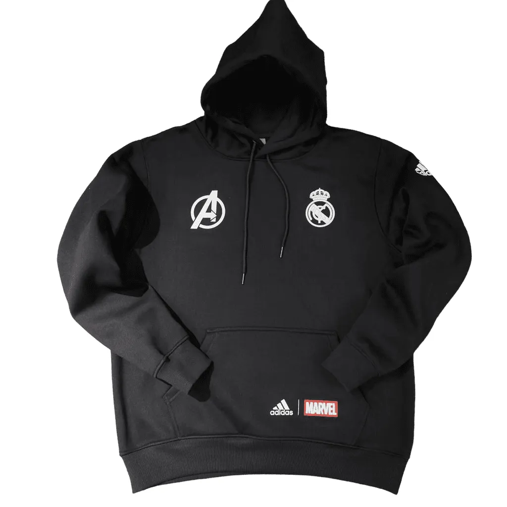 Sudadera Madrid x Avengers 22/23 Negra – Sudadera Adulto