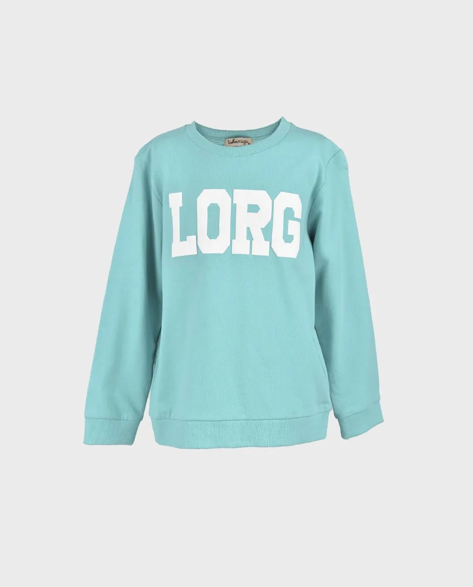 Sudadera turquesa