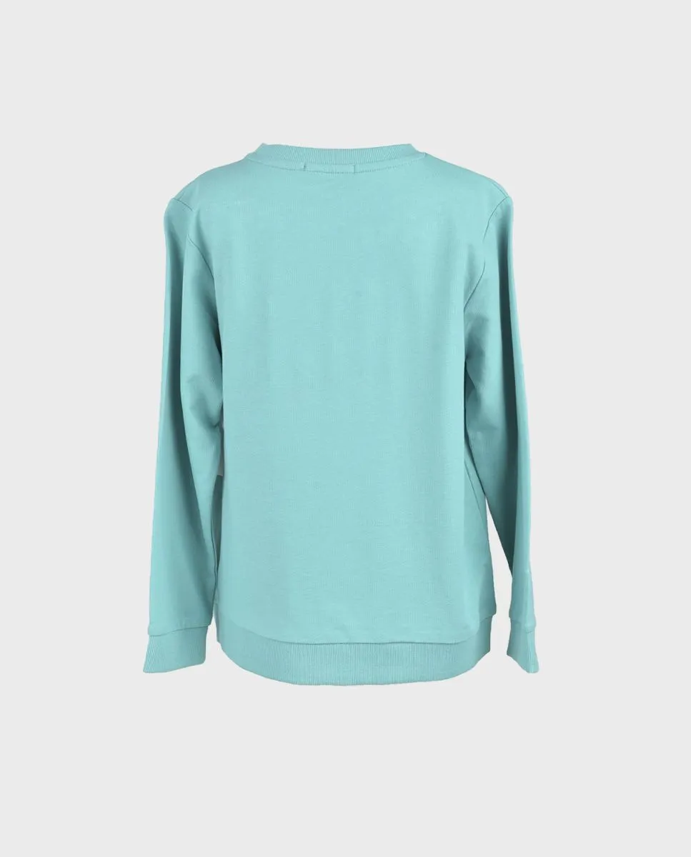 Sudadera turquesa