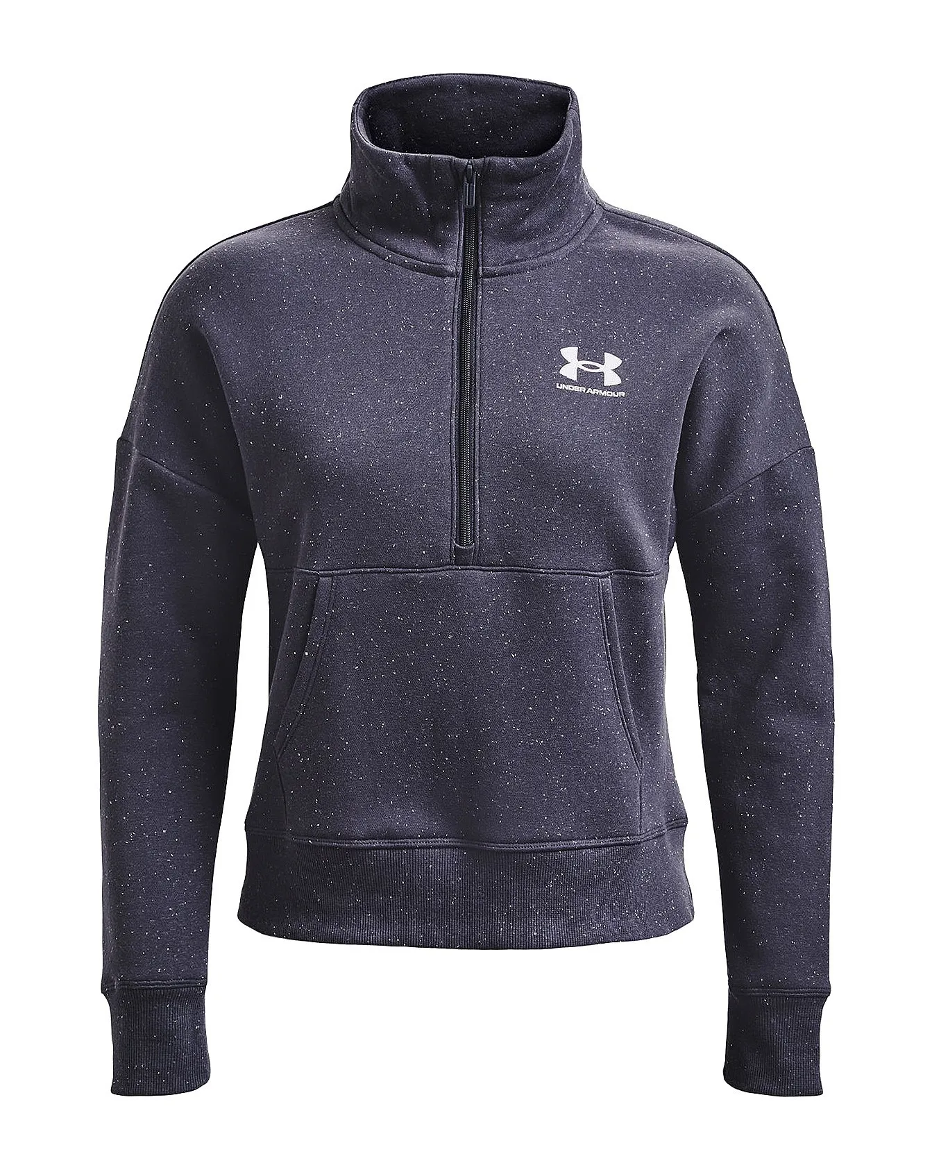 SUDADERA UNDER ARMOUR RIVAL FLEECE  558/TEMPERED STEEL/WHITE  WOMEN´S