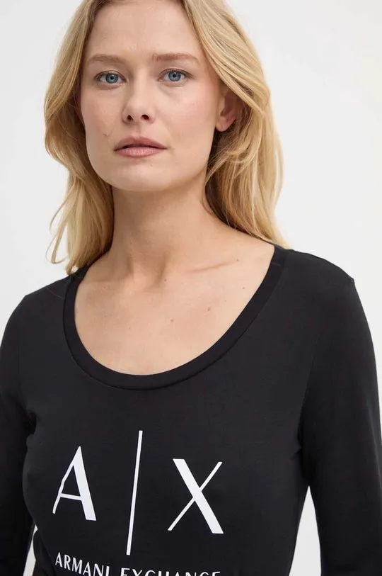 TSHIRT WOMEN BLACK ARMANI EXCHANGE