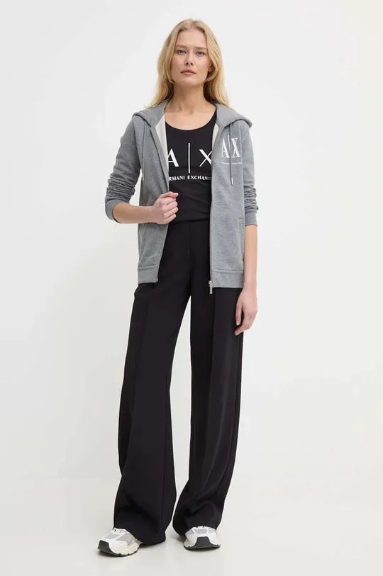 TSHIRT WOMEN BLACK ARMANI EXCHANGE