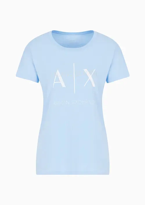TSHIRT WOMEN BLUE ARMANI EXCHANGE