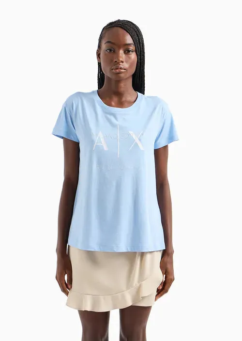 TSHIRT WOMEN BLUE ARMANI EXCHANGE