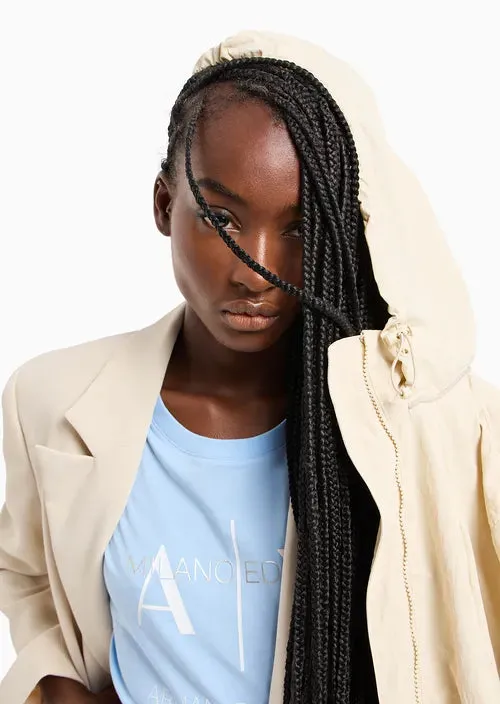 TSHIRT WOMEN BLUE ARMANI EXCHANGE