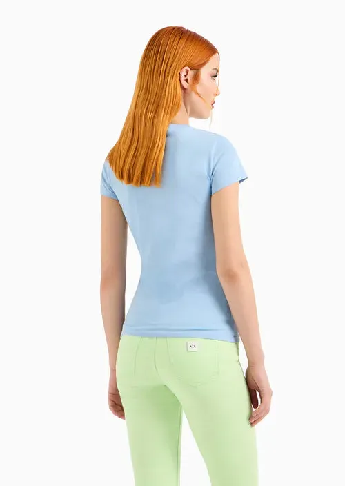 TSHIRT WOMEN BLUE RIVER ARMANI EXCHANGE