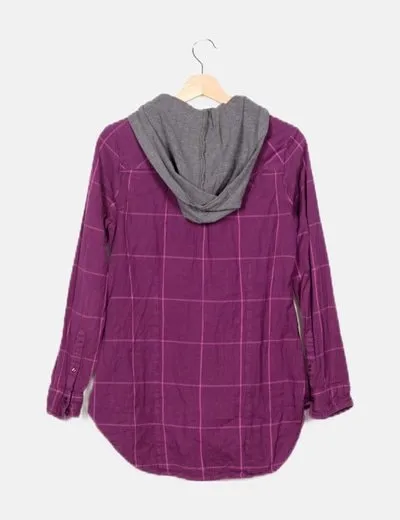 Vans Sobrecamisa morada cuadros