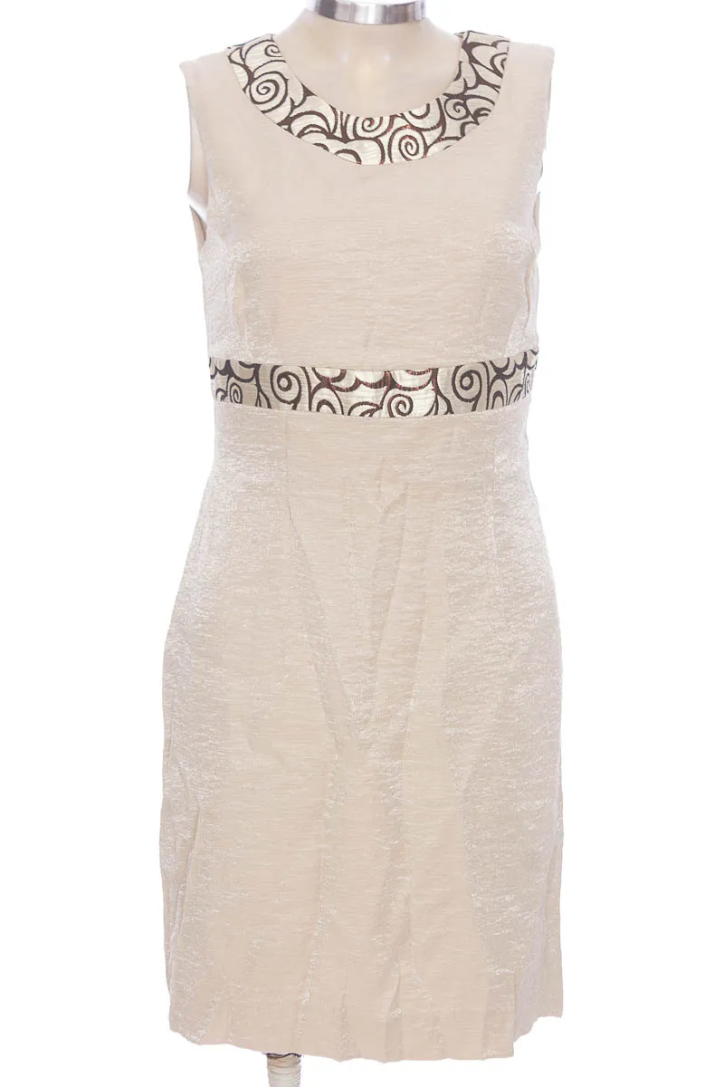 VESTIDO / ENTERIZO COLOR BEIGE  DAZARI COUTURE