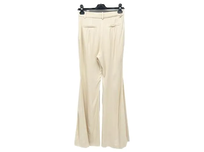 VICTORIA BECKHAM Pantalón T.fr 36 Viscosa Crudo 