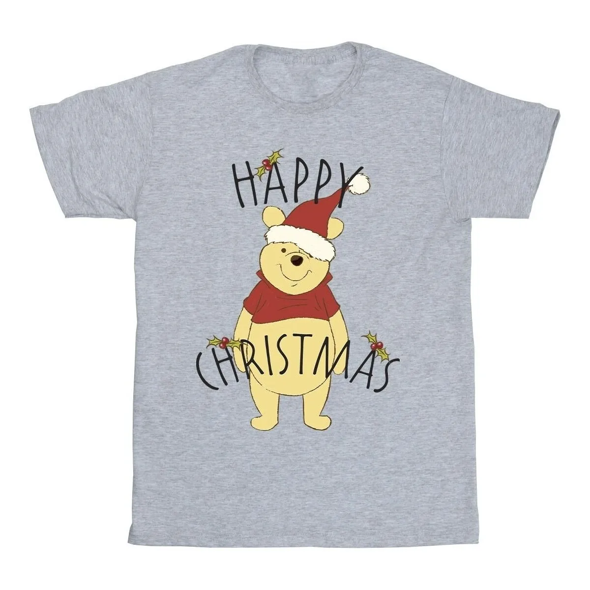 Winnie The Pooh Happy Christmas Holly