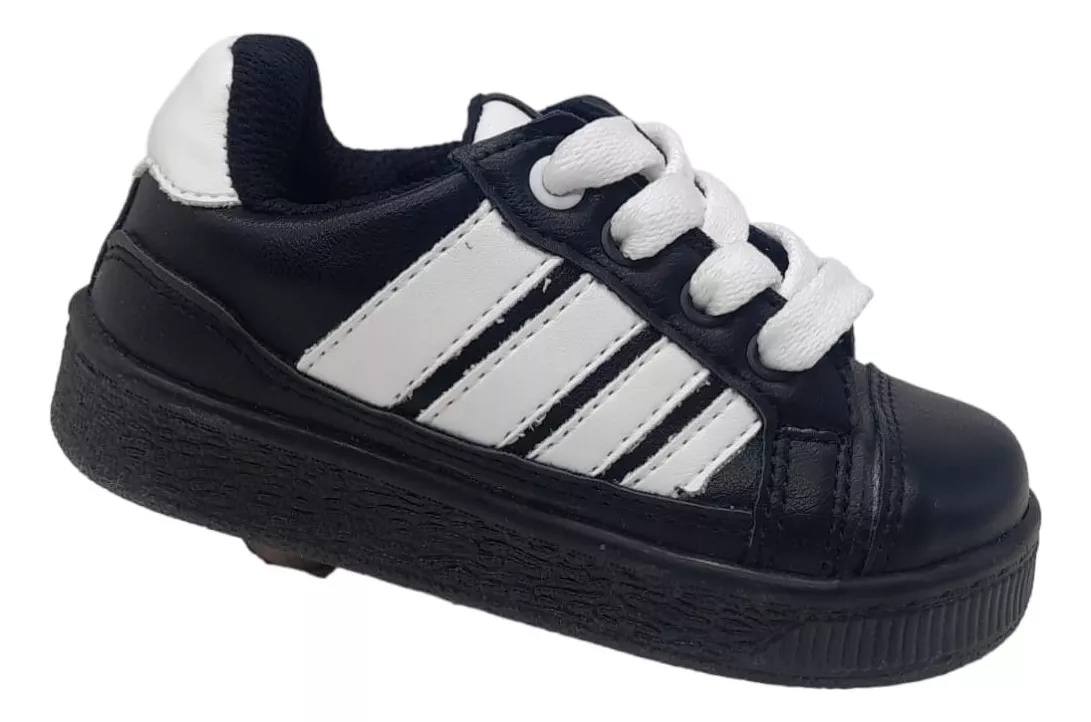 Zapatilla Niños Urbano  Eco Cuero Infantil  Plumitas 3029