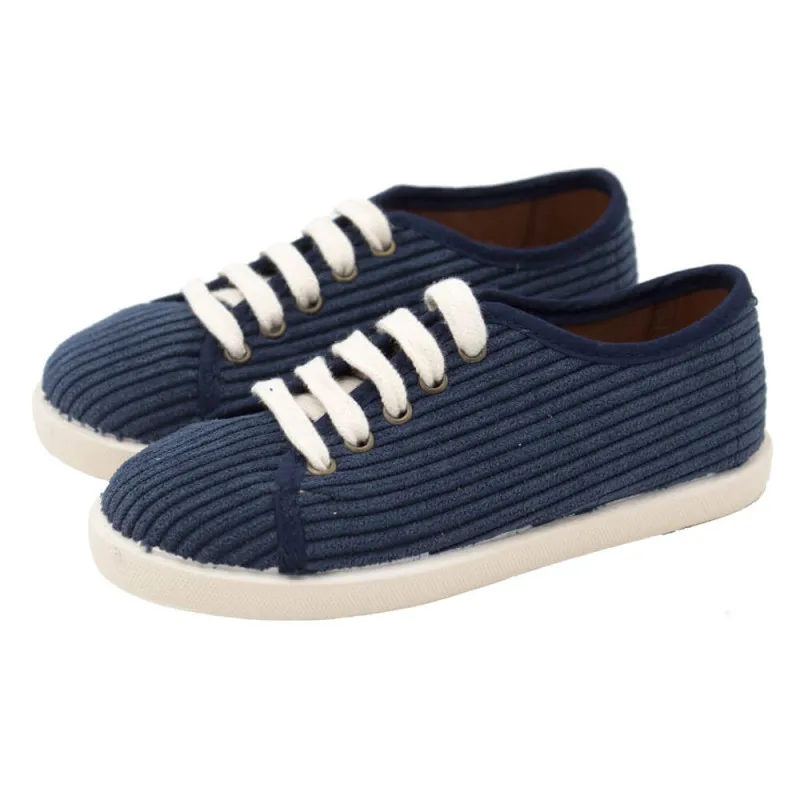 Zapatillas de pana con cordones