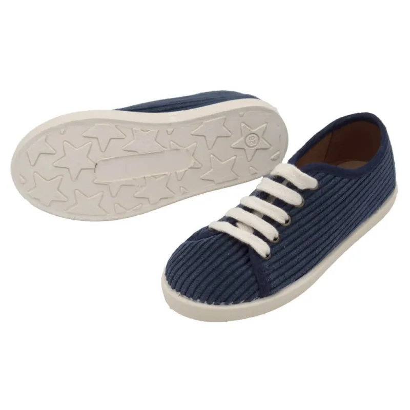 Zapatillas de pana con cordones