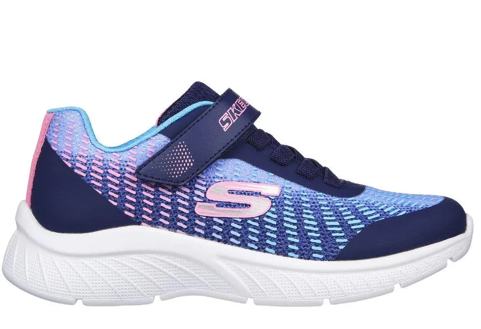 ZAPATILLAS SKECHERS MICROSPECDISCO DREAMING VELCRO AZUL/ROSA