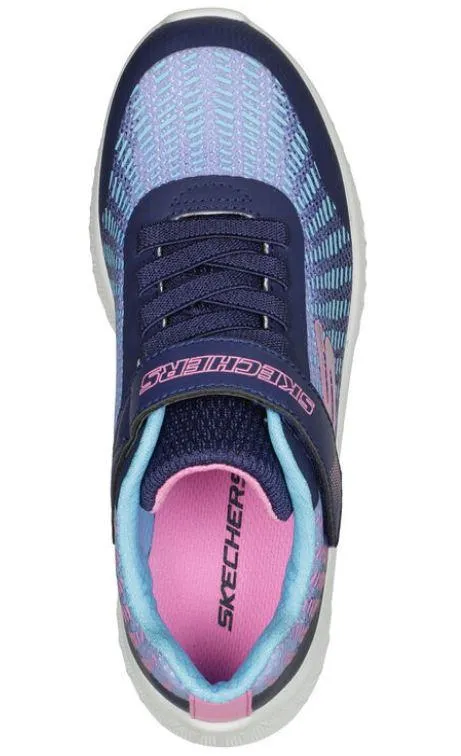 ZAPATILLAS SKECHERS MICROSPECDISCO DREAMING VELCRO AZUL/ROSA