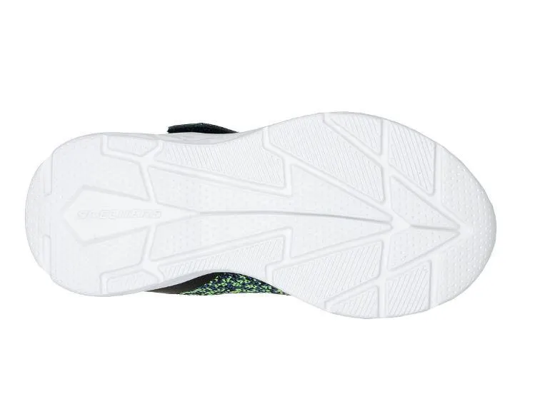 Zapatillas Skechers Microspec II Velcro Negro/Azul/Verde