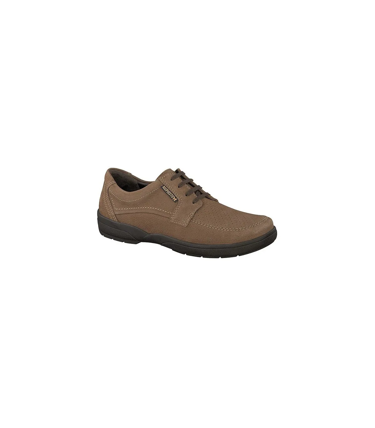 Zapato de cordones nobuck cuero
