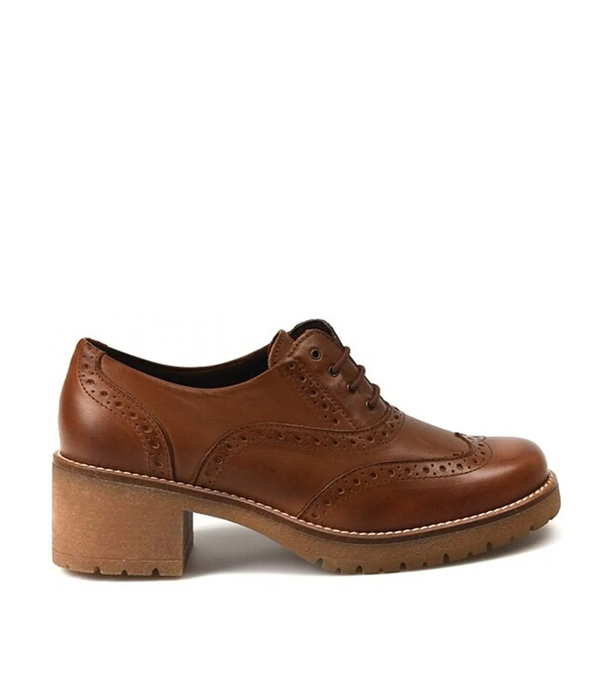 ZAPATOS MUJER CORDONES 2722 CUERO