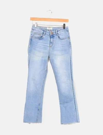 Zara Jeans bootcut azul