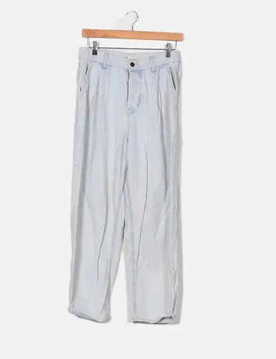 Zara Jeans denim azul baggy