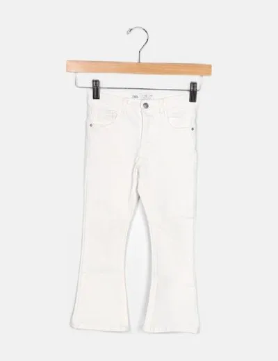 Zara Jeans denim blanco