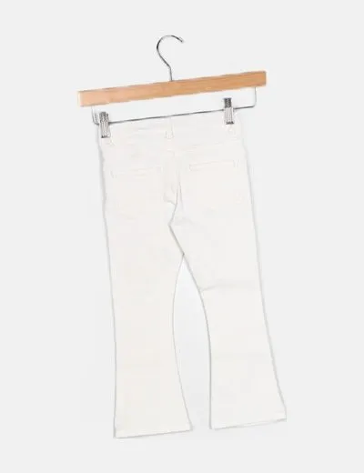 Zara Jeans denim blanco